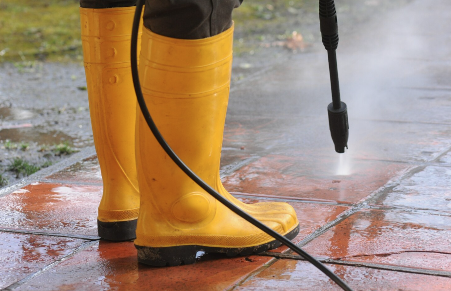 pressure washing outside